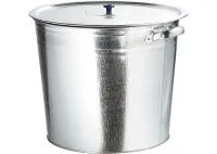 Бак для воды оцинкованный с крышкой (крышка с ручкой) 20л, без крана